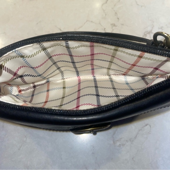 Coach Bleecker Black Leather Flap Wristlet Vintage - Picture 3 of 11